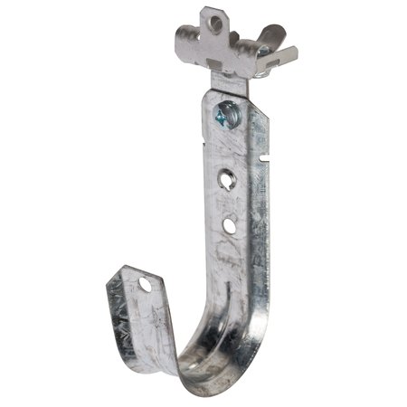 WINNIE INDUSTRIES 2in. J Hook with Angle Clip & Hammer on Flange 1/8in. to 1/4in., 100PK WJH32ACM24